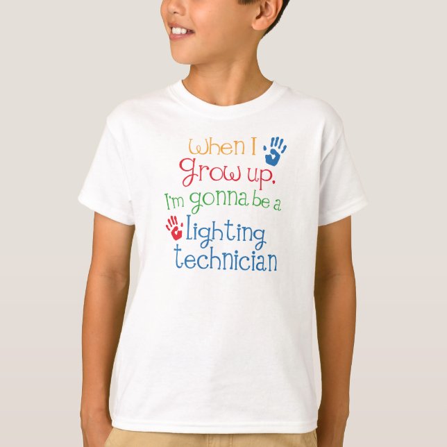 Lighting Technician (Future) Child T-Shirt (Front)
