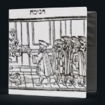 Lighting the Menorah Binder<br><div class="desc">Jewish School's Lighting the Menorah (woodcut) located at a Private Collection.</div>