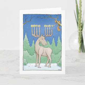 lighting the moosnorah holiday card