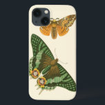 Lightly Bordered Butterfly Painting iPhone 13 Case<br><div class="desc">A Vision Studio creation,  this lightly boarder painting depicts two beautiful butterflies gliding through the air. The execution of the painting makes the insects look amazingly lifelike. Grab a copy and put it on your wall!</div>