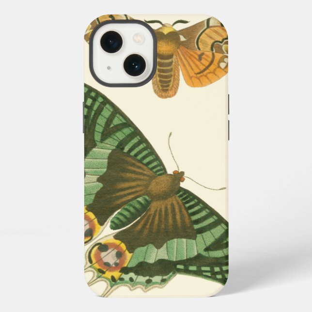 Lightly Bordered Butterfly Painting iPhone Case (Back)