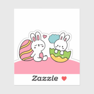 Lightly Colourful Baby Rabbit For Easter Day