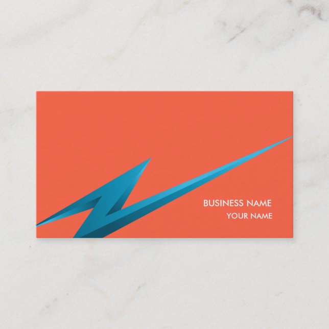 LIGHTNING3 BUSINESS CARD RED (Front)