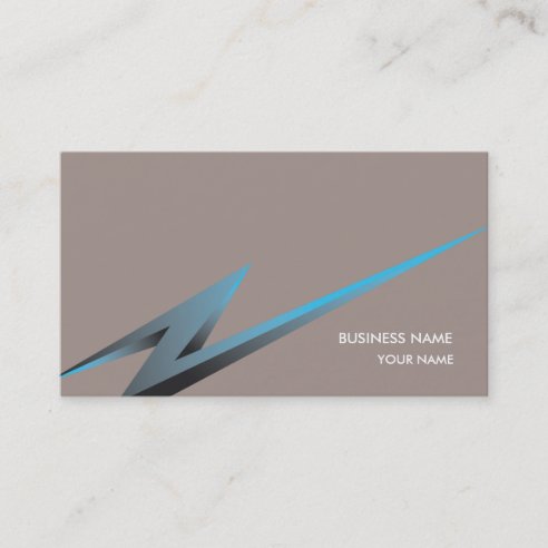 Lightning Bolt Business Cards & Profile Cards | Zazzle CA