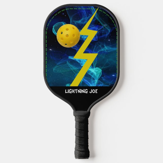 Lightning Ace personalize with Name Pickleball Paddle (Front)