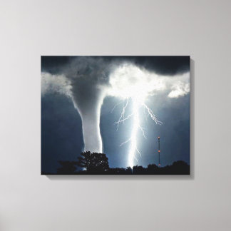 Lightning and Tornado Wrapped Canvas