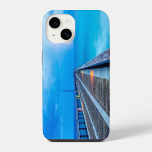 Lightning At Navarre Beach Pier iPhone 14 Case