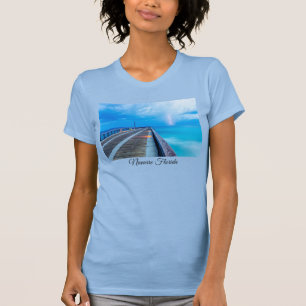 Lightning At Navarre Beach Pier T-shirt