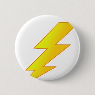lightning bolt 2 inch round button