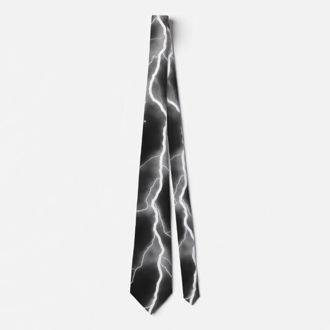 Lightning Bolt - B&W Tie (Front)
