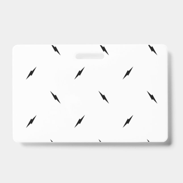 Lightning Bolt Badges | Modern Minimal Power Desig (Front)