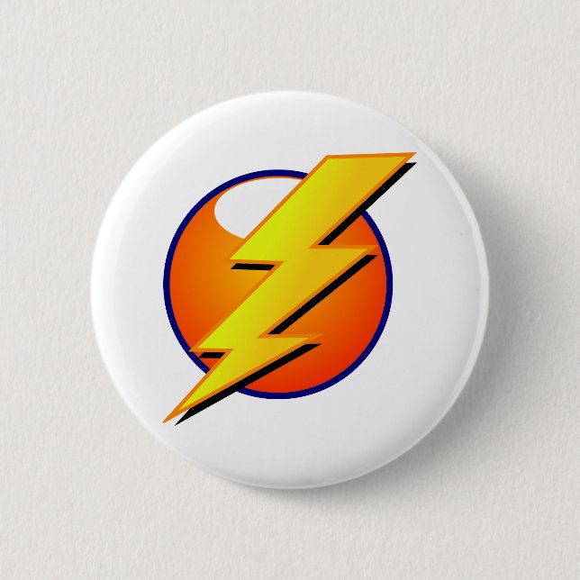 Lightning Bolt Button (Front)