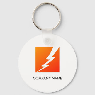 Lightning Bolt Customizable Keychain