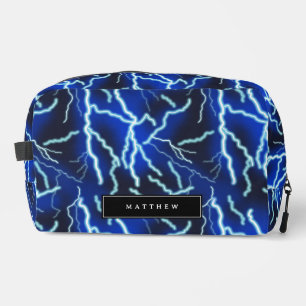 Lightning Bolt Electricity Thunderstorm Night Sky Dopp Kit