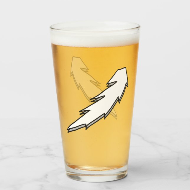 Lightning Bolt Glass (Front Filled)