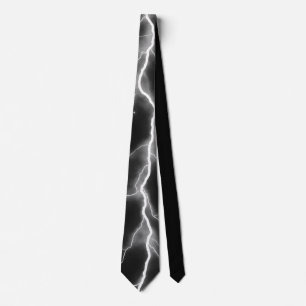 Lightning Bolt - Grey Neck Tie