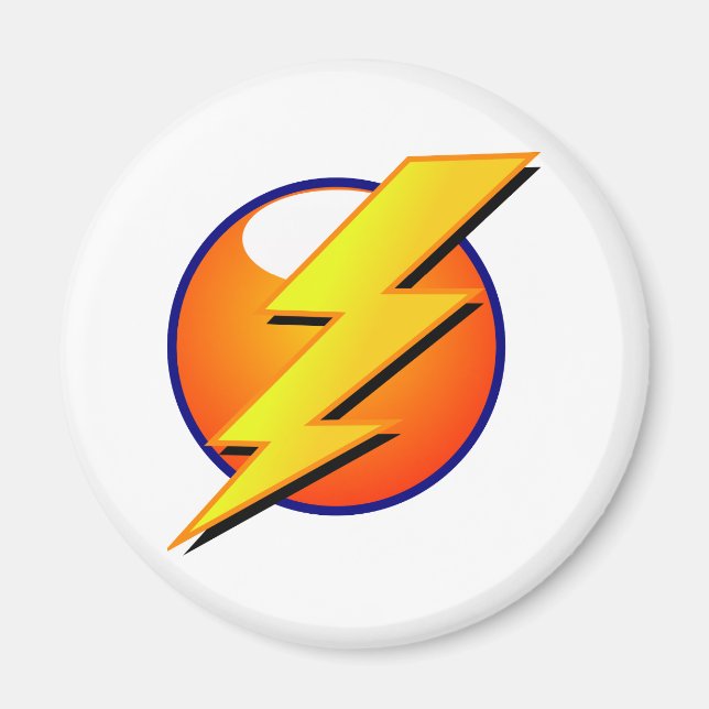 Lightning Bolt Magnet (Front)