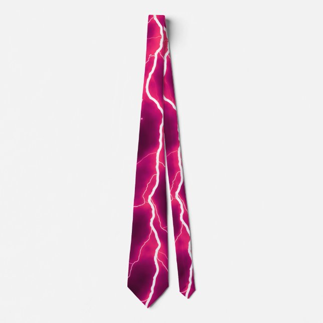 Lightning Bolt - Pink Tie (Front)