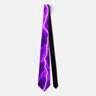 Lightning Bolt - Purple Neck Tie