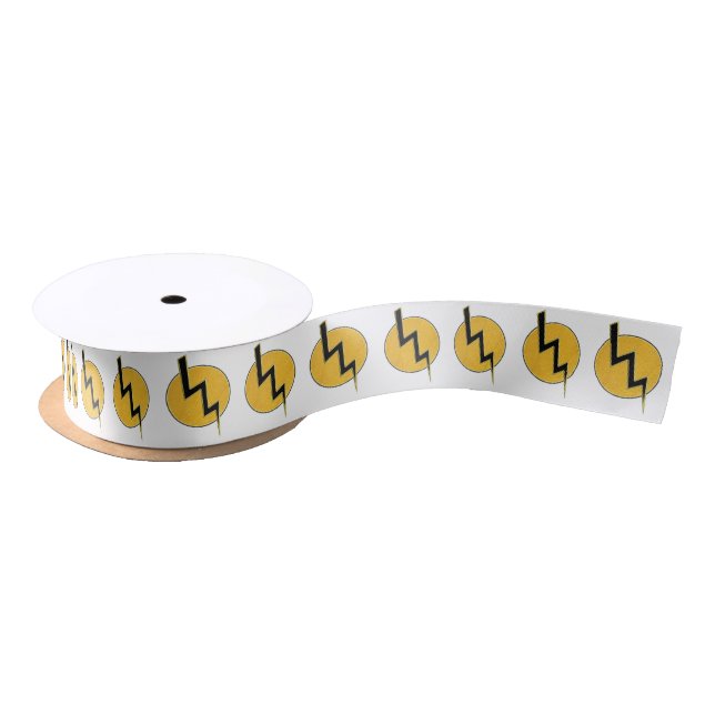 Lightning bolt satin ribbon (Spool)