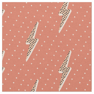 Lightning bolt soft pink fabric