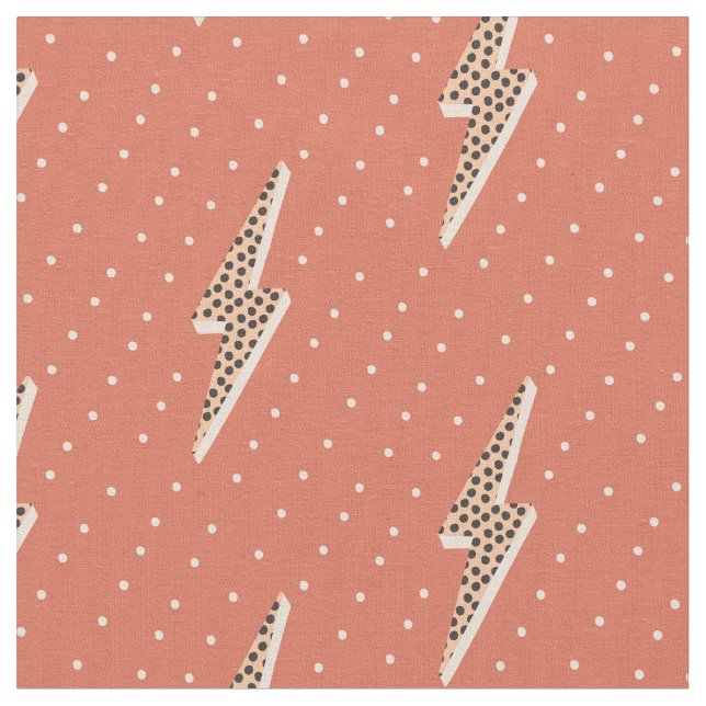 Lightning bolt soft pink  fabric (Close Up)