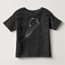 Lightning Bolt Toddler T-Shirt Black