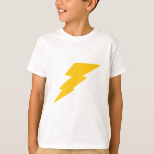 Lightning Bolt, yellow, thunder, storm, superhero T-Shirt