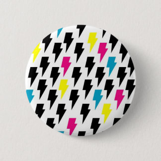 Lightning bolts 2 inch round button