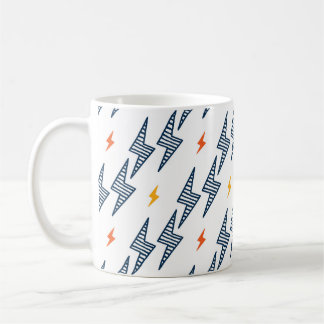 Lightning Bolts Doodle Seamless Flash Coffee Mug
