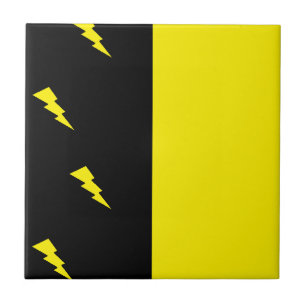 Lightning bolts pattern tile