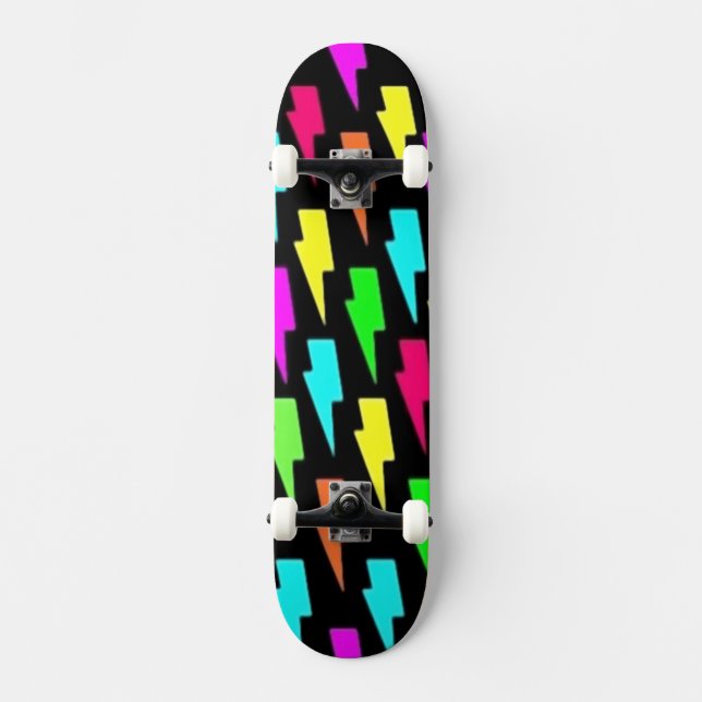 Lightning Bolts Skateboard (Front)