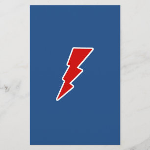 lightning bolts stationery
