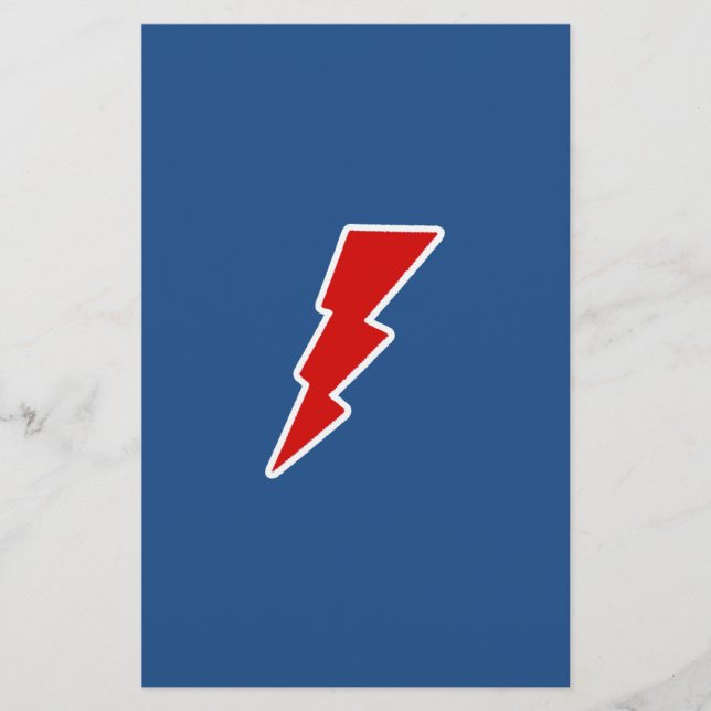 lightning bolts stationery (Front)