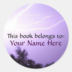 Lightning Book Label