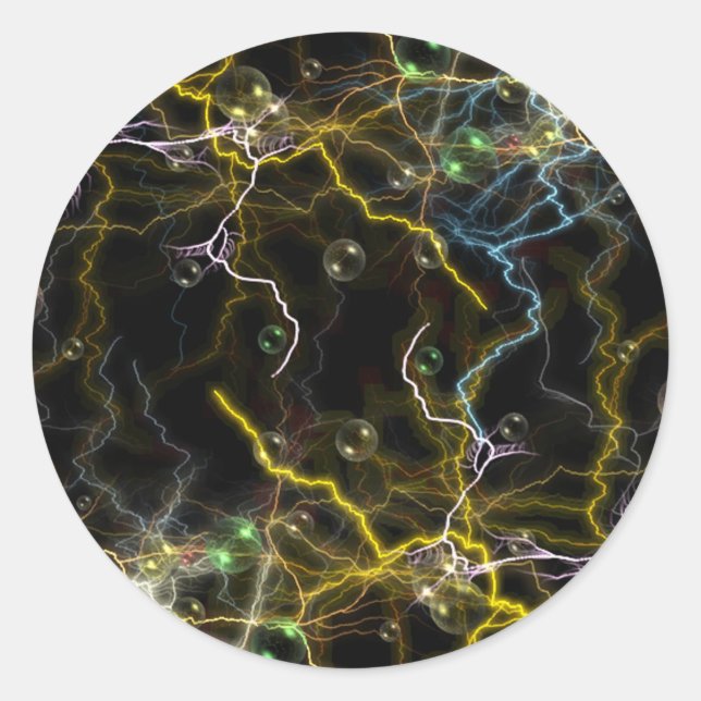 Lightning Bubble Sticker (Front)
