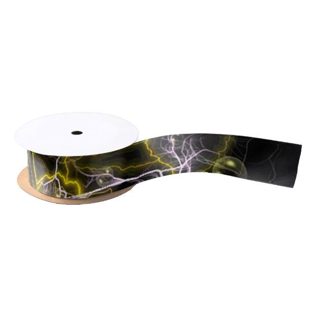 Lightning Bubbles Ribbon Satin Ribbon (Spool)