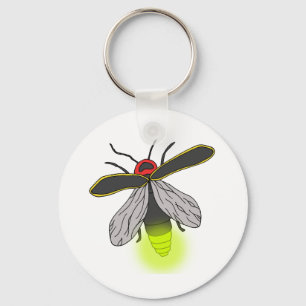 lightning bug flight lit keychain