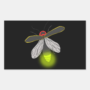 lightning bug flight lit sticker