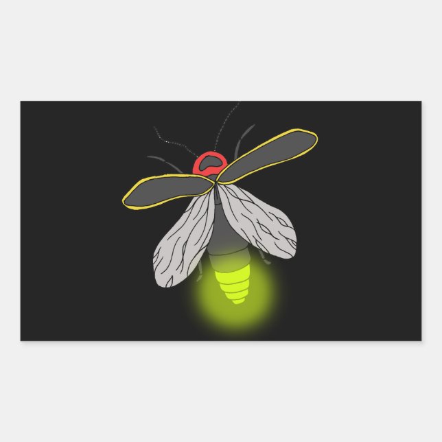 lightning bug flight lit sticker (Front)
