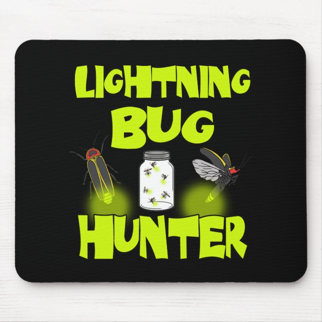 lightning bug hunter mouse pad (Front)