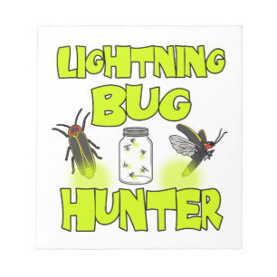 lightning bug hunter notepad