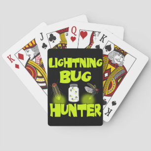 lightning bug hunter playing cards