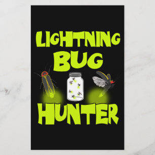 lightning bug hunter stationery