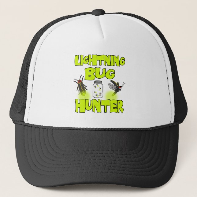 lightning bug hunter trucker hat (Front)