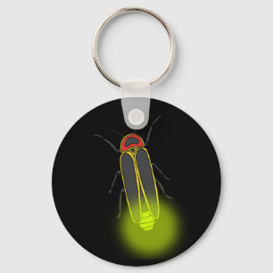 lightning bug lit keychain
