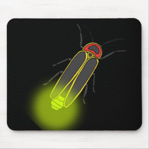 lightning bug lit mouse pad