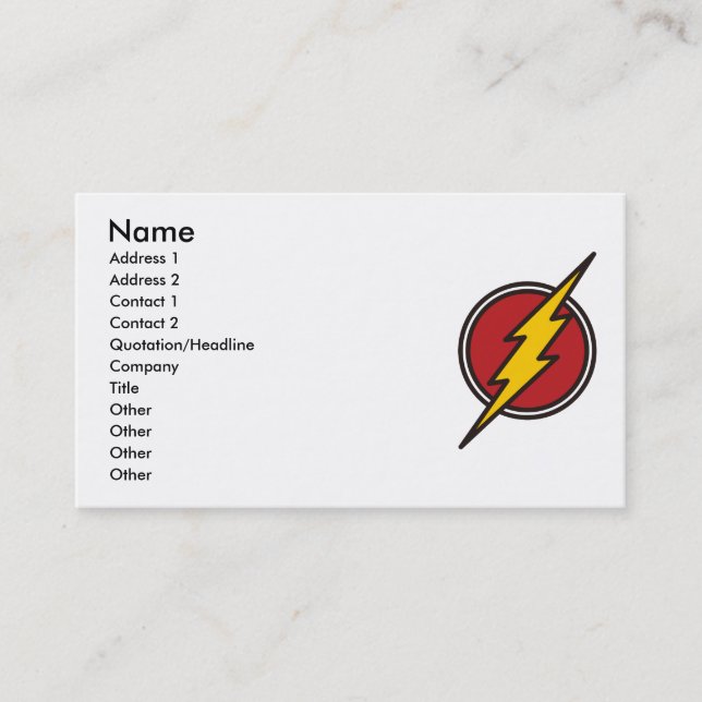 Lightning Business Card (Front)