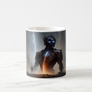 Lightning Cyborg Warrior Coffee Mug