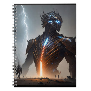 Lightning Cyborg Warrior Notebook